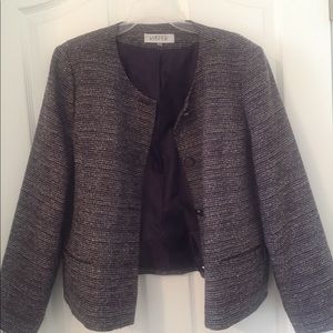 Purple and black blazer